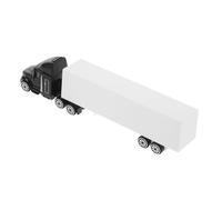 ORFOFE American Style Metal Truck Model with Container Simulation Realistic Freight Play Vehicle for Boys Decorative Desktop Ornament Craft for Car Enthusiasts and Collectors