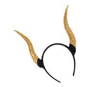 ORFOFE Antelope Horn Headband Halloween Hair Accessory Unique Sheep Horns Stretchy Party Decoration for Teens Adults Cosplay Photo Booth