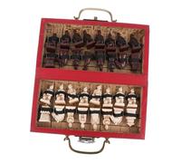 ORFOFE Antique Small International Chess Craft Decorative Chess Prop Portable Lightweight for Adults and Creative Movie Role Play