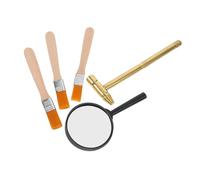 ORFOFE Archaeological Excavation Set with Hammer Brushes and Magnifier Educational Stem Dig Kit for Boys Develop Scientific Thinking and Family Bonding Experience