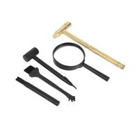 ORFOFE Archaeology Tool Excavation Kit with Hammer Brush Magnifier for Stem Science Learning Creative Pretend Play and Treasure Digging Exploration