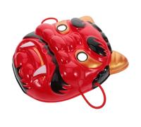 ORFOFE Authentic Japanese Red Oni Mask for Halloween Party Costume with Detailed Craftsmanship Realistic Demon Design for Cosplay Dance Performances Festivals and Theatrical Events