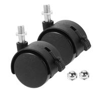 ORFOFE Baby Bath Seat Wheels Replacement with Brake Universal Plastic Casters for Baby Bath Chair 2pcs with Nuts Suitable for Infant Bathing Gear