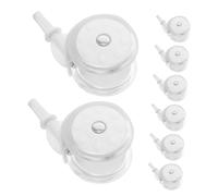 ORFOFE Baby Walker Caster Wheels Replacement Universal Baby Stroller Wheel Attachments Plastic Infant Walker and Prams 8pcs