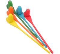 ORFOFE Balance Egg Spoon Colors Educational Outdoor Game Training Endurance Funny Egg and Spoon Race for Boys and Physical Intellectual Development