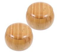 ORFOFE Bamboo Chess Holder Boxes with Lid Storage Containers for Go Game and Five Word Chess Stones Simple Design