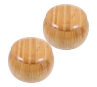 ORFOFE Bamboo Go Chess Piece Holder Box Simple Storage Cases for Organizing Gobang Stones Smooth Surface Fall-resistant Containers for Students Teachers
