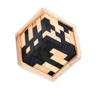 ORFOFE Bamboo Luban Lock for Adults Brain Teaser Puzzle Educational Ming Lock Stress Relief and Hand Eye Coordination Development Portable Logical Thinking Game