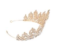 ORFOFE Baroque Wedding Tiara Crown for Women Rhinestone Bridal Headband Lightweight Elegant Hairpiece for Weddings Birthdays and Formal Events
