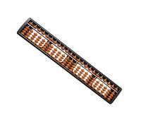 ORFOFE Bead Chinese Abacus for Students and Accountants Abs Educational Counting Tool Brown Frame Suitable for Classroom Training and Math Learning