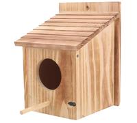 ORFOFE Bird Feeding Stations for The Garden Wooden Bird Nesting Box Outdoor Feeder Cage for Birds Vintage Style Bird House Ideal for Breeding and Garden Decoration