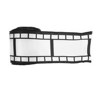 ORFOFE Black and White Filmstrip Ribbon 6.3cm X 10 Yards Wired Edge Movie Night Borders Trim for DIY Crafting, Party Decorations, and Photography Themed Ornaments