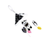 ORFOFE Black and White Stroller Hanging Crib Bell Pendant for Cognitive Development Soft Skin-friendly Material Easy to Hang Crib Pram Early Education Plaything for Boy Girl
