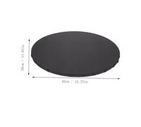 ORFOFE Black Oval Stretched Canvas Panel Wooden Frame DIY Blank Art Board for Oil Painting and Acrylics Safe Rounded Edges Professional Artist and Beginner Use