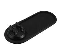 ORFOFE Black Pvc Non Slip Dashboard Mat Car Phone Holder Clamp Mount