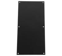 ORFOFE Black Stainless Steel Anti-Scratch Door Kick Plate Protector with Screws and Friendly Metal Door Edge Guard for Home Use