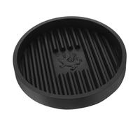 ORFOFE Black Toilet Plunger Storage Tray with Anti-drip Drip Catcher Mat Sturdy Drying Holder for Bathroom and Kitchen Space-Saving Vertical Plunger Stand Classic Round Plastic Base for