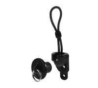 ORFOFE Black Windproof Shade Clips Elastic Curtain Tieback Accessories for Outdoor Roller Shades Wind-resistant Curtain Holders with Easy DIY Installation Secure Fit for Blinds