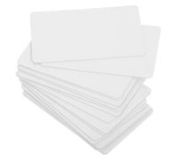 ORFOFE Blank Cards and Photo Printing PVC 20 Pcs Double-Sided Printable White Plastic Id Cards with Waterproof Coating 85x54mm Size for Business Office Use