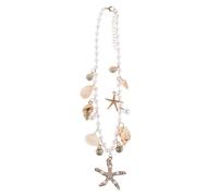 ORFOFE Bohemian Women’S Shell Pendant Necklace with Faux Pearls Sea Star and Conch Charm, Ocean Beach Style Summer Jewelry for, Beach Party Accessories