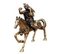 ORFOFE Brass Monkey Riding Horse Feng Shui Statue for Prosperity Success Desktop Ornament Home Decoration Zodiac Monkey Figurine Gift for Housewarming and Office