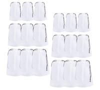 ORFOFE Bulk Drawstring Bags 18pcs PE Waterproof Storage Bags for Organizing Clothes and Cosmetics at The Spa and Pool