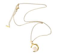 ORFOFE Bunny Pendant Necklace for Women Alloy Clavicle Chain Trendy Moon Rabbit Jewelry Minimalist Neck Decoration for Daily and Party Wear