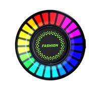 ORFOFE Car Fragrance Diffuser with Rgb Atmosphere Light Adjustable Brightness LED Vent Clip Air Freshener Voice-controlled Music Rhythm Smart Perfume for Vehicles