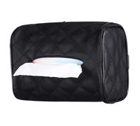 ORFOFE Car Tissue Holder Soft Exterior Backseat Napkin Dispenser with Quick-release Buckle for Headrest Sun Visor Armrest Space-saving Modern Design Organizer for Car Interior