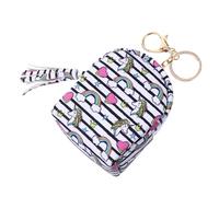 ORFOFE Cartoon Coin Purse Mini Storage Bag for Adorable Unicorn Design with Rainbow Stripes Small Change Holder and Earphone Cable Organizer Portable Keychain Pouch