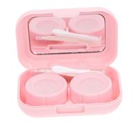 ORFOFE Case Abs Glass Material Compact Portable Lens Storage Kit for On-The-go Present for Sighted Ones