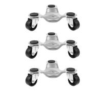 ORFOFE Caster and Non-slip Use Swivel for Easy Mobility and Three Swivel Plastic Casters 3pcs Triangle Dolly Heavy Duty Furniture Mover Dolly with 150kg Capacity, Carbon Steel Frame