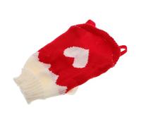 ORFOFE Cat Apparel Small Dog Outfit Knitted Cat Outfit Heart Design Dog Comfort Clothes For Puppy Winter Wear Knitwear Crochet Coat