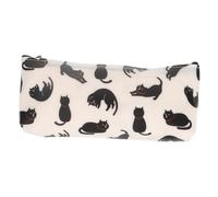 ORFOFE Cat Pencil Case Student Pencil Holder White 3D Cute Multi-Function Pen Storage Bag Portable for School and Office