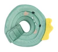 ORFOFE Cat Recovery Collar Adjustable Soft Green Dinosaur Cone Post-surgery Protection Small Size for Kitten Anti-licking and Anti-scratch Pet Collar