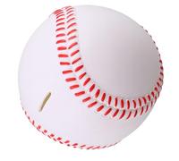 ORFOFE Ceramic Baseball Piggy Bank Savings Jar for Boys White Red Sports-themed Coin Bank with Wide Slot Encouraging Money Management and Saving Habits