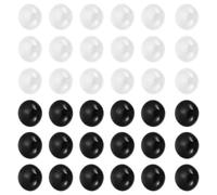 ORFOFE Ceramic Go Chess Stones Black White Flat Beads Game Pieces for Adult Chess Lovers Craftsmanship for Fun