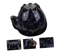 ORFOFE Ceramic Ink Water Dropper for Calligraphy and Brush Painting Blue Glazed Water Pot for Ink Grinding and Chinese Art for Artists and Students