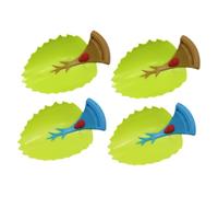 ORFOFE Children’s Cartoon Faucet Extender for Toddlers, Water Tap Extension Tool with Leaf Design, 4pcs Blue and Brown Safe Sink Attachments for Bathroom Hand Washing
