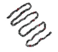 ORFOFE Christmas Garland with Bows and Wire Festive Classroom and Home Decoration Banner Reusable Holiday Party Decoration for Indoor and Outdoor Use