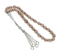 ORFOFE Classic Purple Muslim Prayer Beads Bracelet Pilgrimage Rosary Hand Chain for Religious Worship and Eid Mubarak Decoration