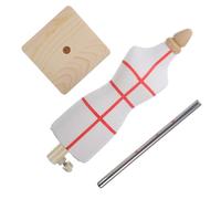 ORFOFE Clothing Design Mannequin Model Wooden Creative Shape White Body Model Versatile Display Stand to Show Clothes in Directions for Doll Dress Display Shelf