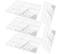 ORFOFE Coin Collector Binder 5Pcs 9-Hole Plastic Pages with Protective Separate Pockets for 9-Grid Coin Holders, for Small Round Box Inner Pages Storage