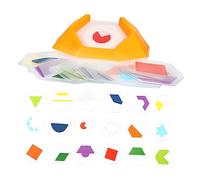 ORFOFE Colorful Geometric Shape Puzzle Jigsaw for Boy Girl and Adults Early Education Toy for Logical Thinking Shape Color Recognition Fun Stress Relief Activity for Boys and Girls