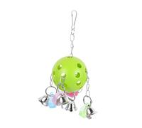 ORFOFE Colorful Hanging Bell Toy for Parrots Engaging Bird Cage Accessory for Climbing Chewing Communication for Budgies Cockatiels Macaws