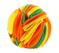 ORFOFE Colorful Pet Dog Sniff Slow Feeder Molar Chewing Ball for Puppies Indoor Outdoor Enrichment Bite-resistant Interactive Plaything