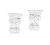ORFOFE Column Statue 2pcs Vintage for Home Vintage Home Decor Material Corbel Decorate Vintage Corbels Non-gypsum Corbels Corbels Roman Column Polyurethane Rome Hand Decor
