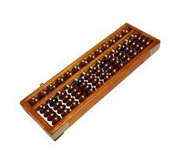 ORFOFE Column Traditional Chinese Abacus Arithmetic Tool for Education and Mental Math Training Suitable for Students and Adults Vintage Style Counting Frame for Numeracy Development