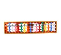 ORFOFE Column Traditional Chinese Abacus Counting Beads Tool for Students Vintage Style Math Learning Aid Lightweight and Use Arithmetic Abacus for Preschool and School Math Training