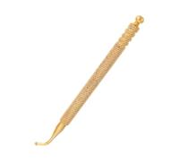 ORFOFE Copper Auricular Point Pen Curved Ear Probe for Acupressure Massage Portable Lightweight Manual Therapy Tool for Relief and Spot Detection at Home